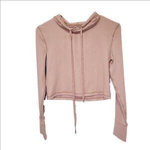BuffBunny Jasmine Graphic Pink Crop Hoodie